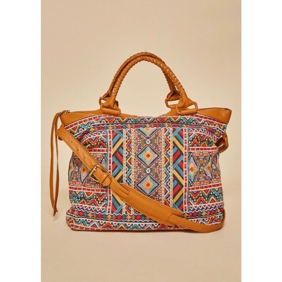 Savanna Jane Handbags - Savanna Jane Southwestern Print Weekender Travel Bag